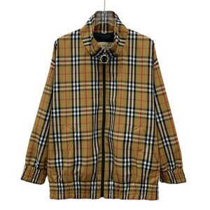 Burberry Classic Brown Check Zip-Up Jacket